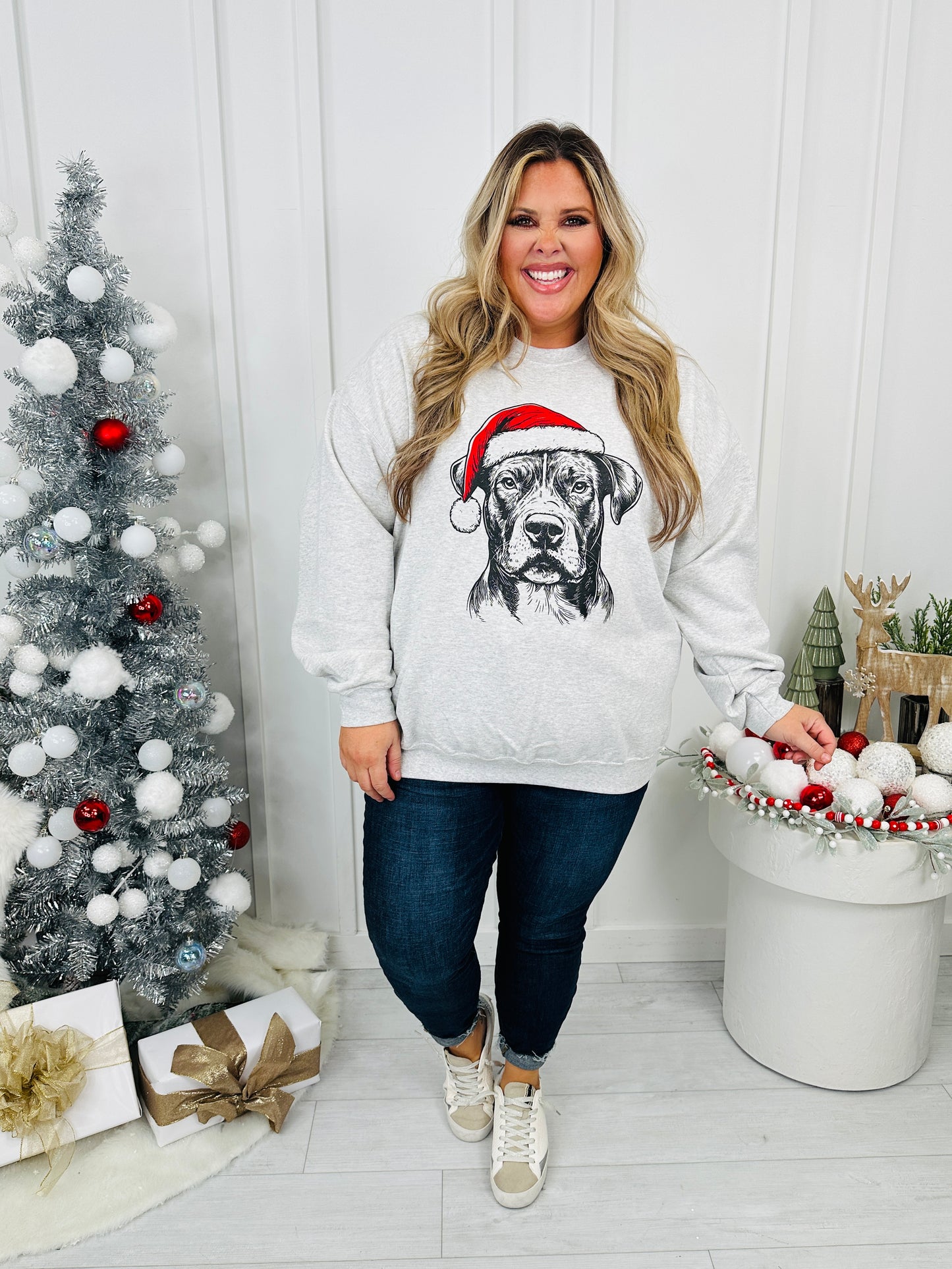 Jolly Pit Bull Graphic Crewneck Sweatshirt