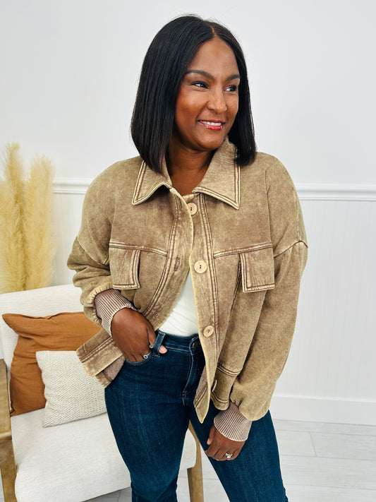 DOORBUSTER! Clean Break Shacket- Multiple Colors!