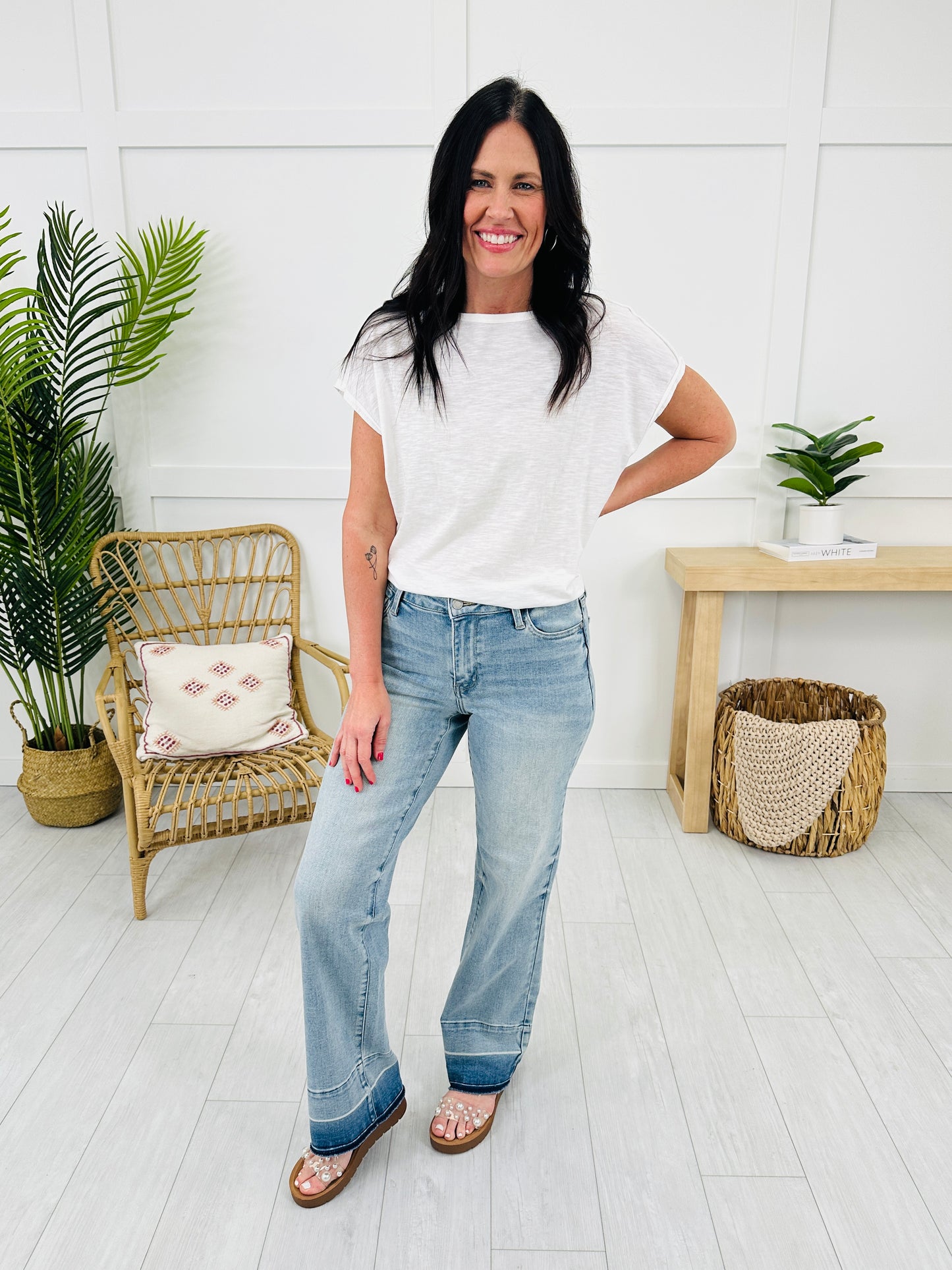 Judy Blue Release Your Inhibitions Wide Leg Jeans