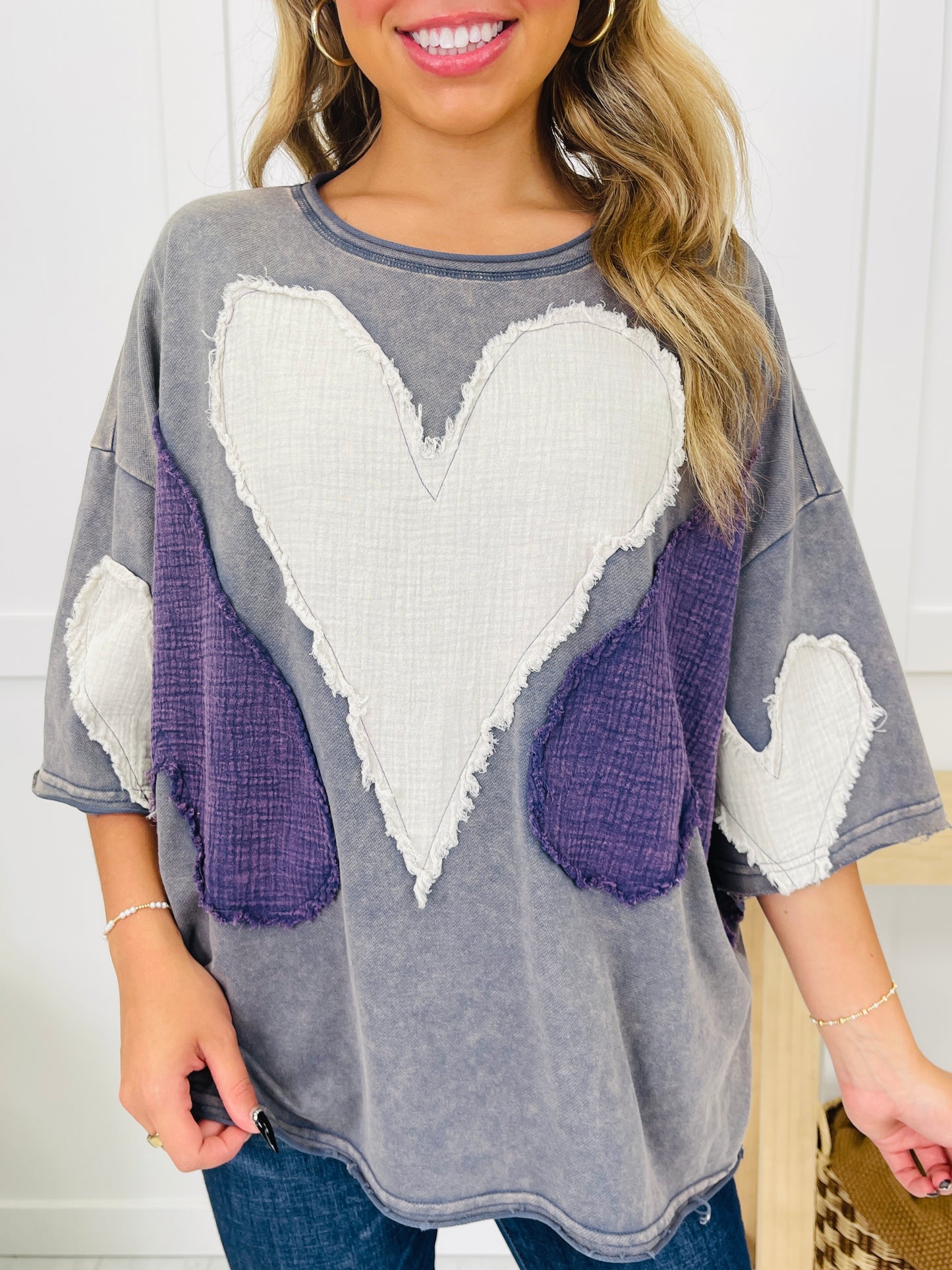 Heart Of The Matter Top In Blue