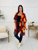Enchanted Garden Kimono In Red