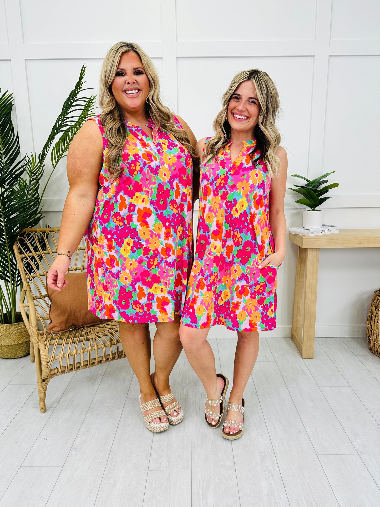 Palms And Plans Dress in Cabo Print