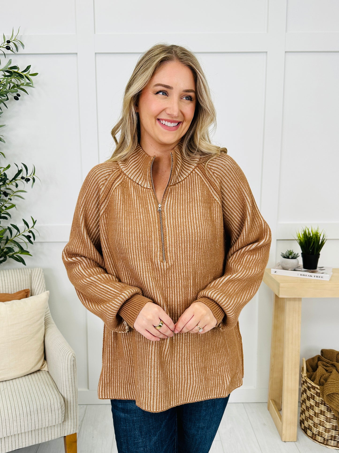 Zipped For Keeps Sweater- Multiple Colors!