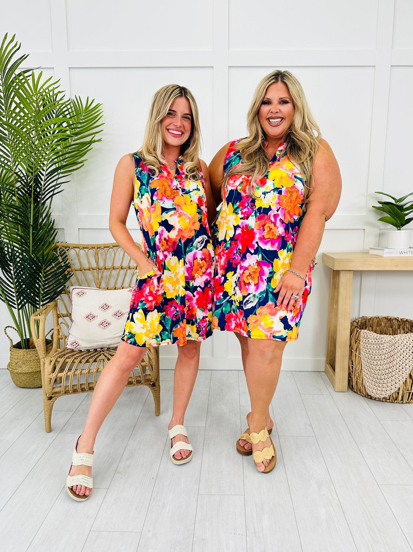 Palms and Plans Dress in St. John Print