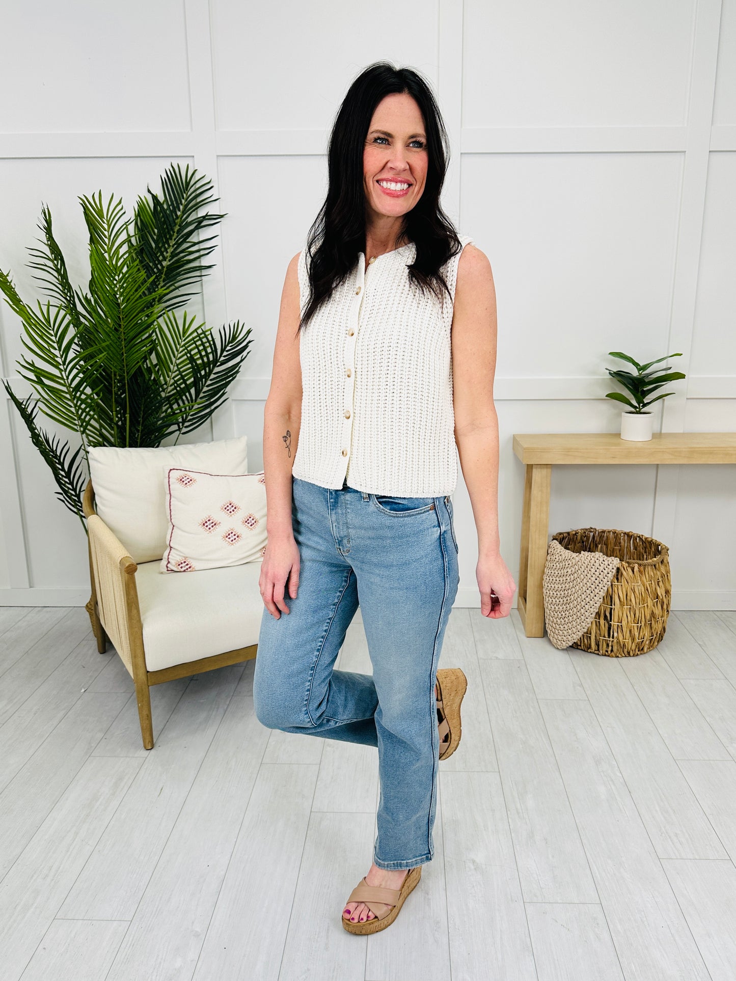 Judy Blue Don't Be Late Straight Leg Jeans