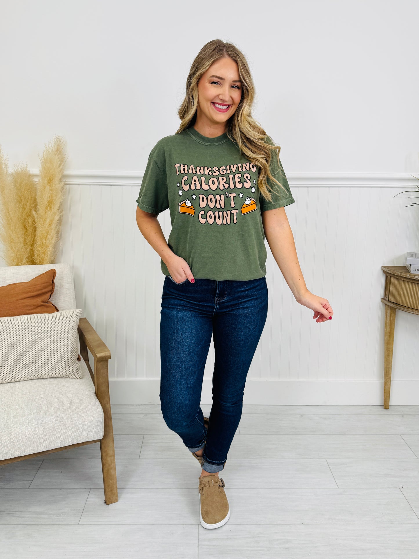 Thanksgiving Calories Don't Count Graphic Tee