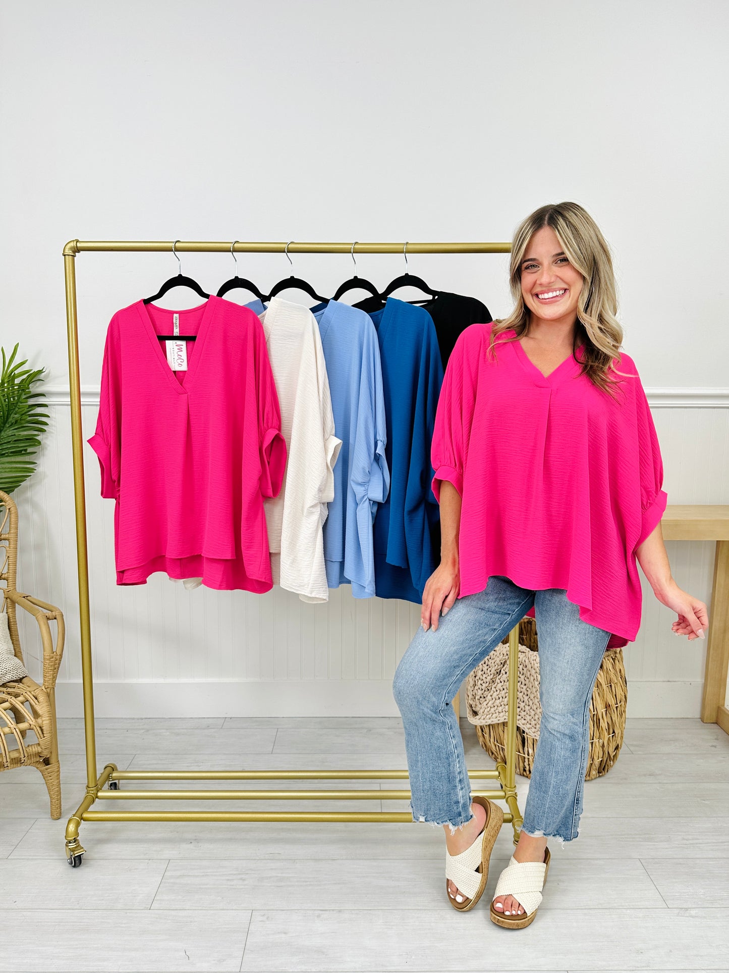 Sunny Disposition Top-- Multiple Colors!