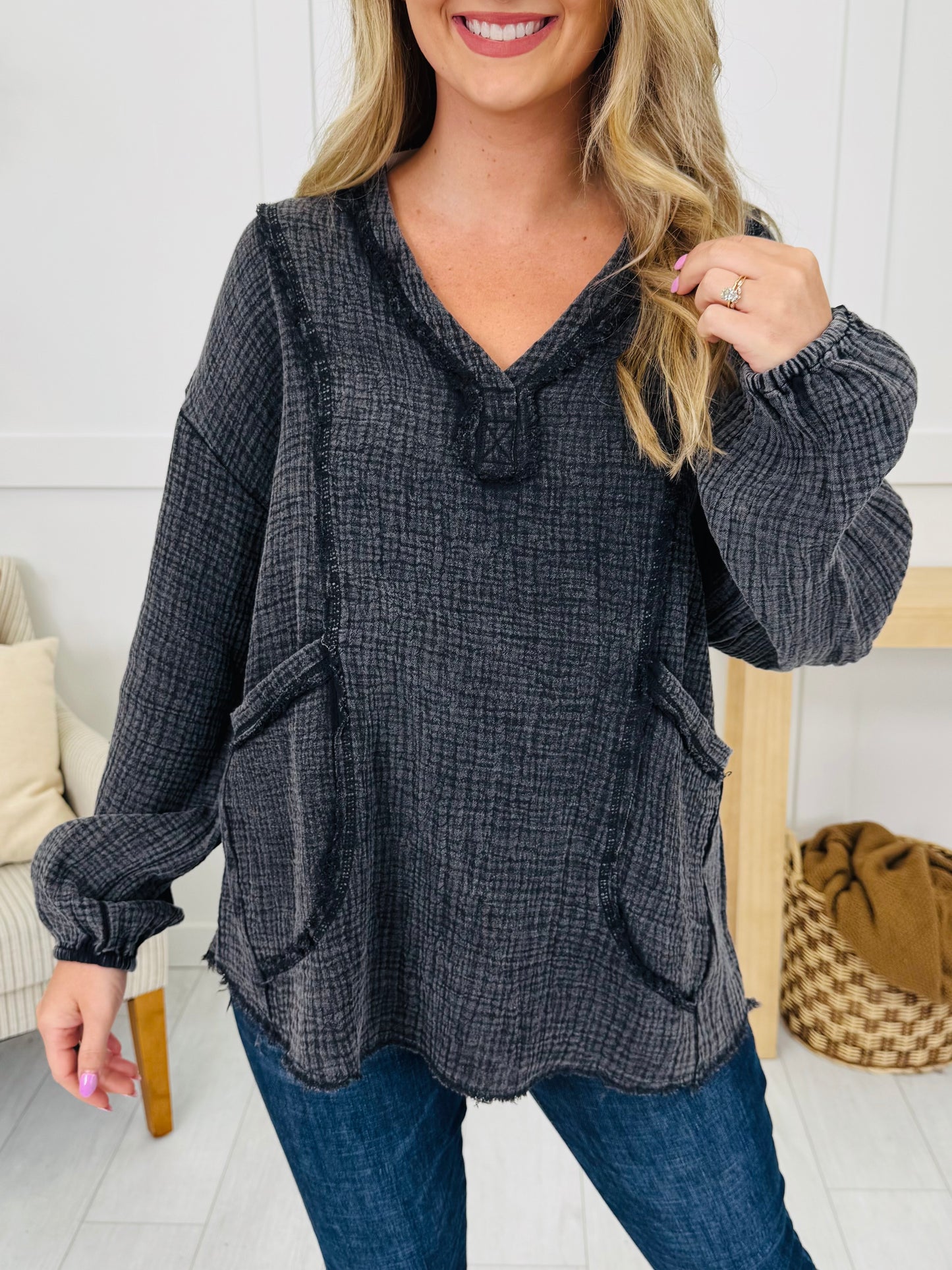 Textured Tempo Top- Multiple Colors!