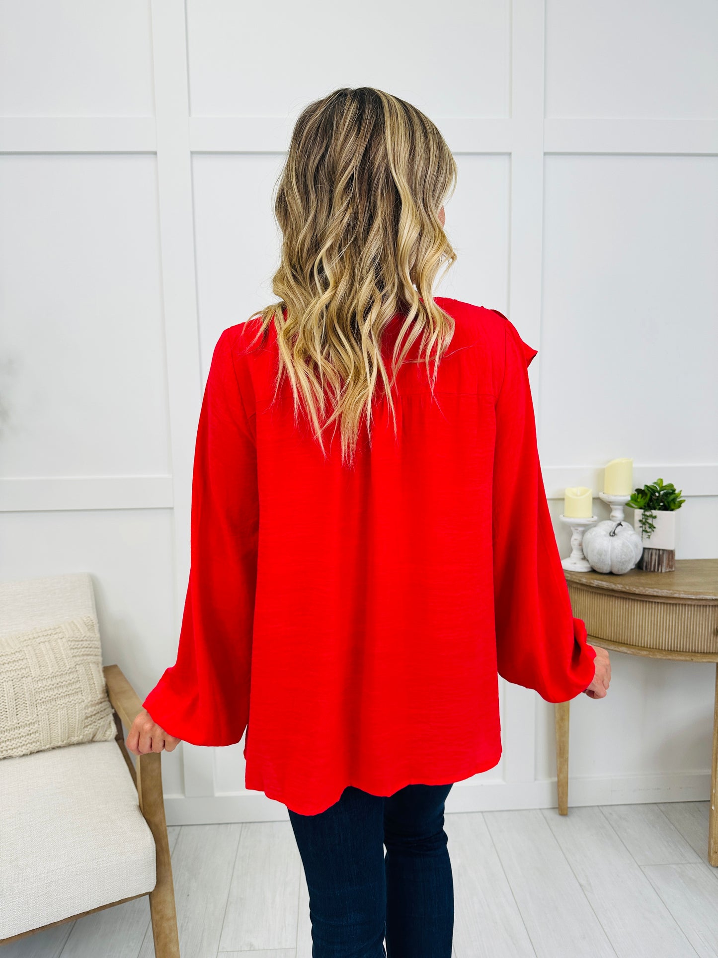Glamorous Grace Top In Red