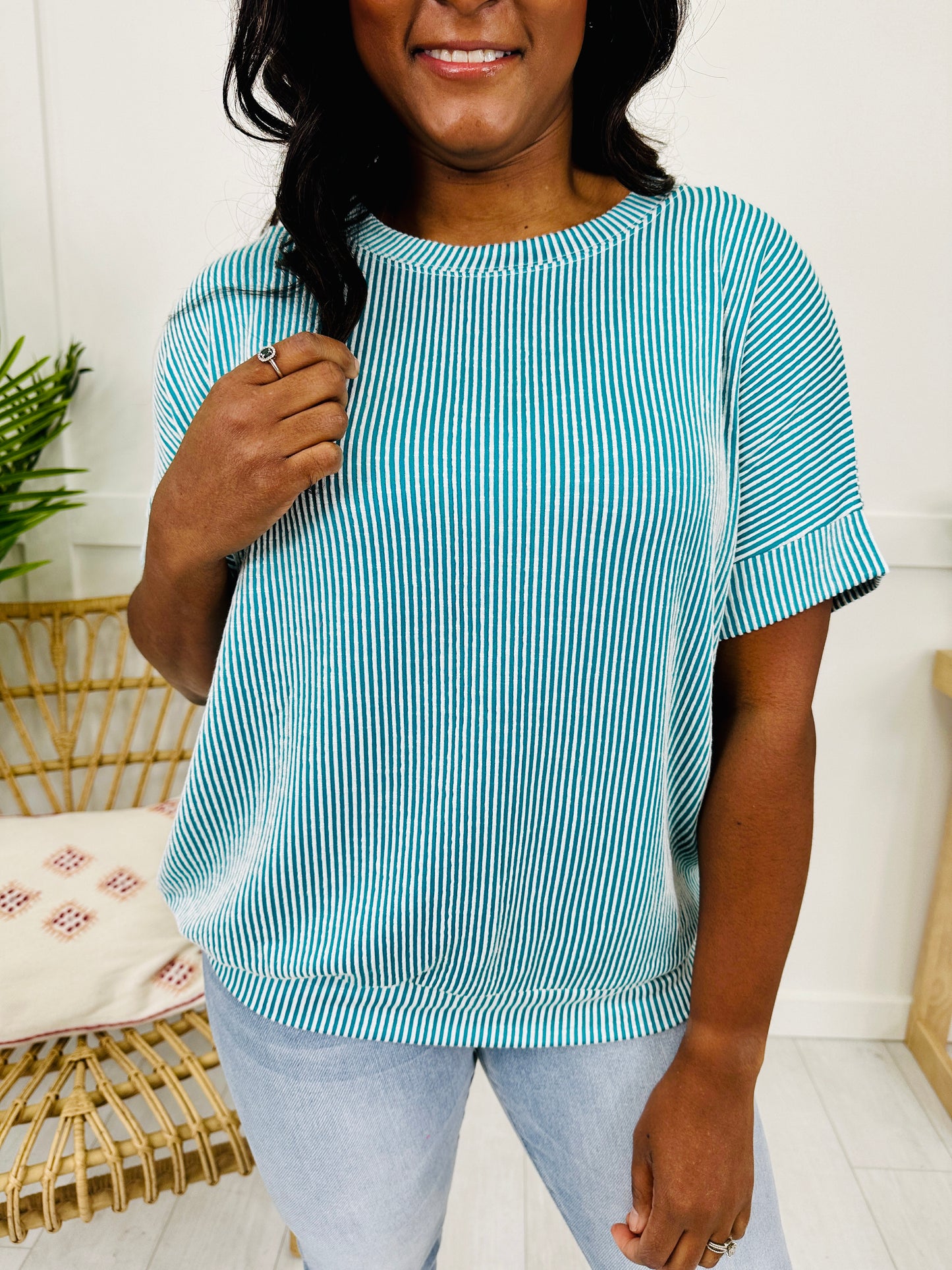DOORBUSTER! Stripe Things First Top- Multiple Colors!