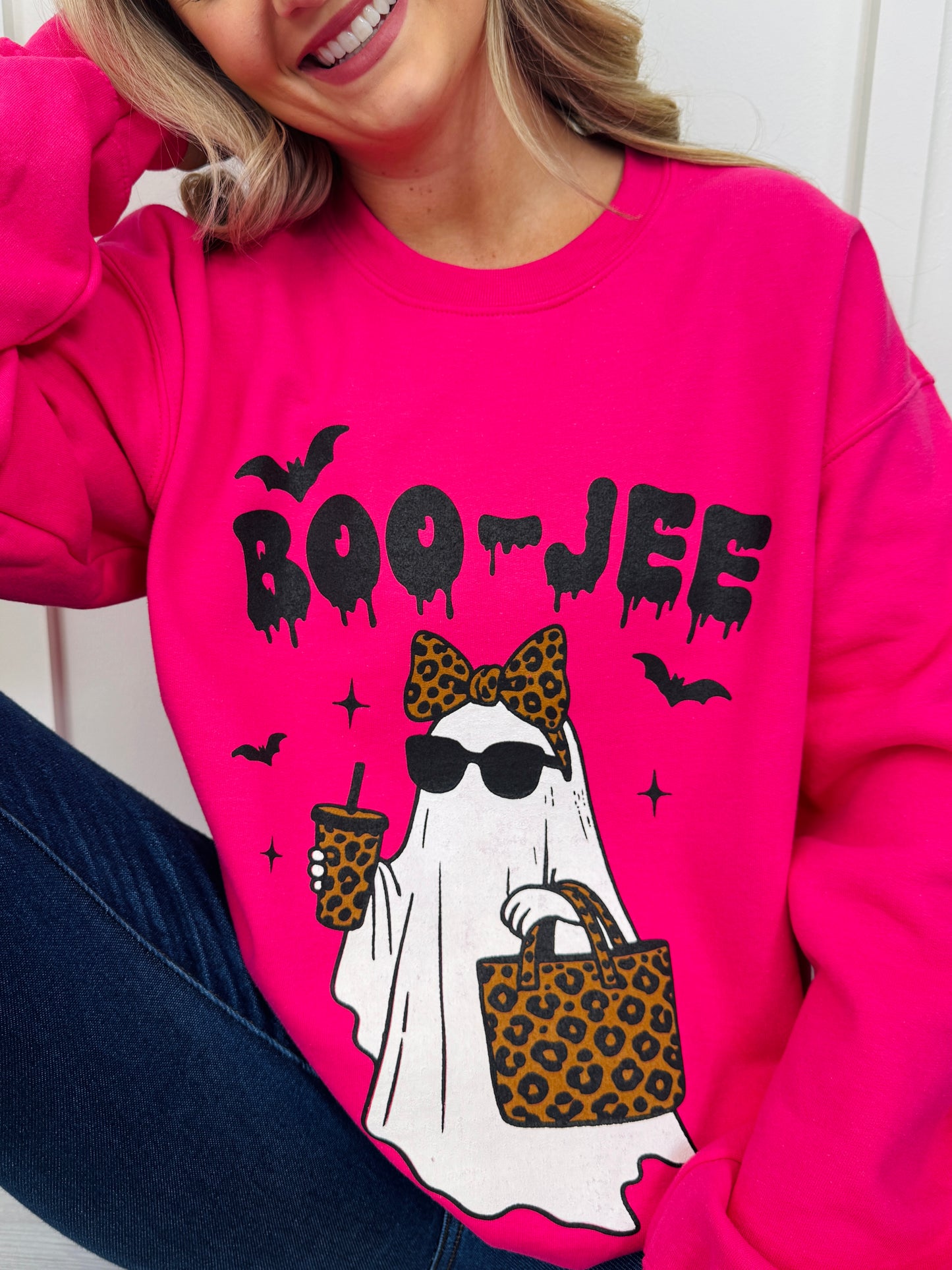 Boo-Jee Graphic Crewneck Sweatshirt-Multiple Colors!