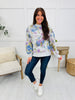 Sunday Blooms Top In H Gray Mix