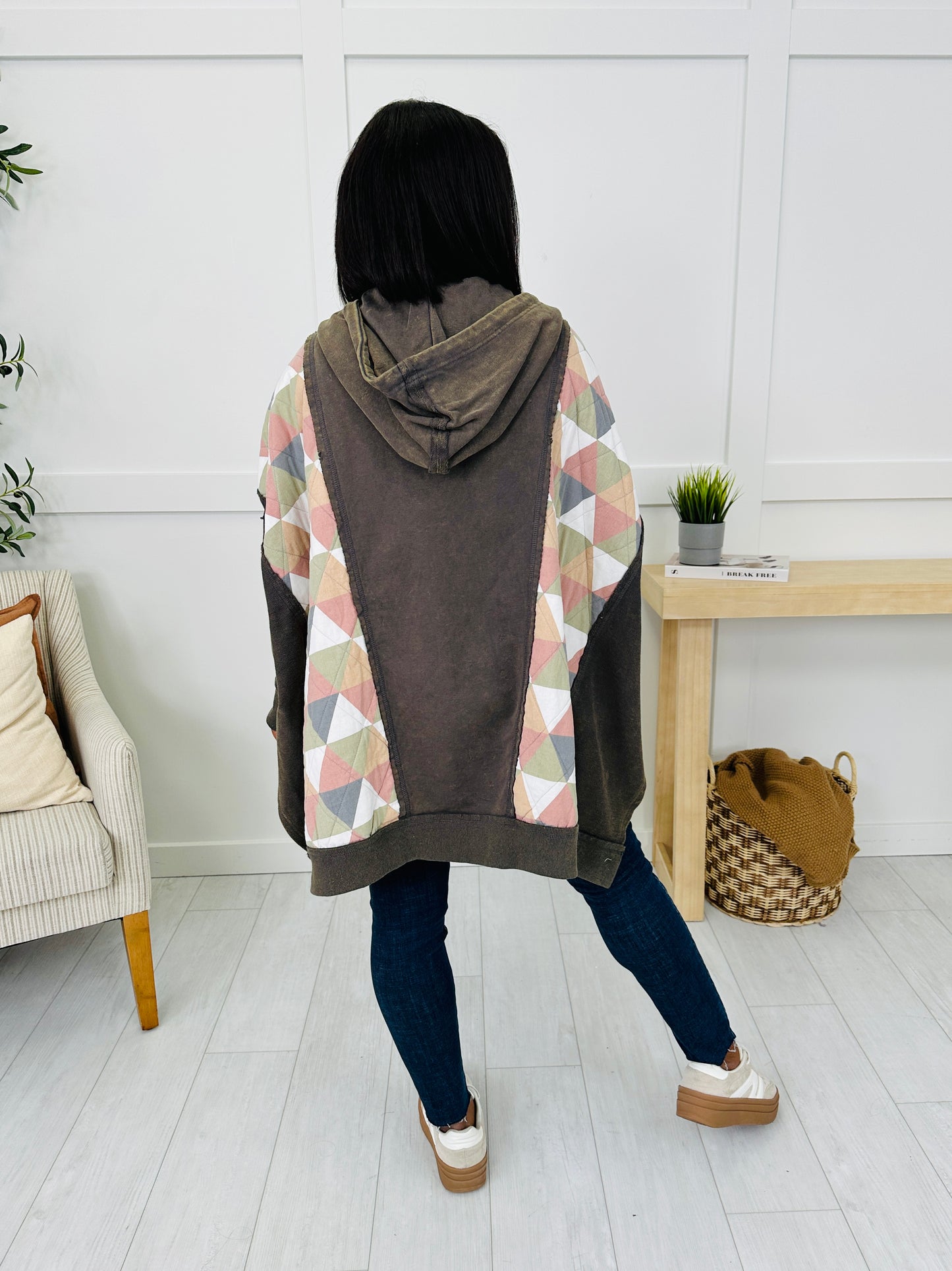 Disconnect To Reconnect Hoodie In Olive