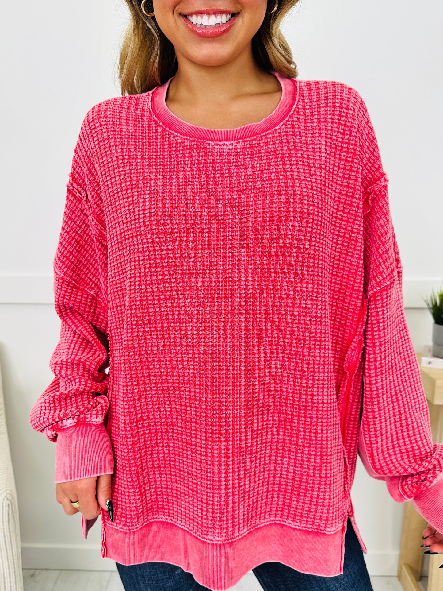 Daily Grid Pullover- Multiple Colors!