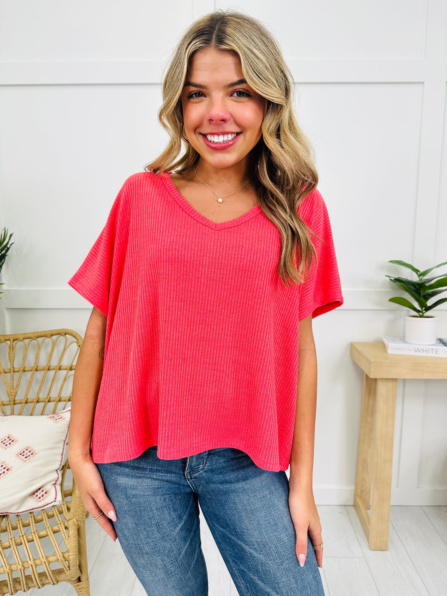 DOORBUSTER! Perfectly Simple Top- Multiple Colors!