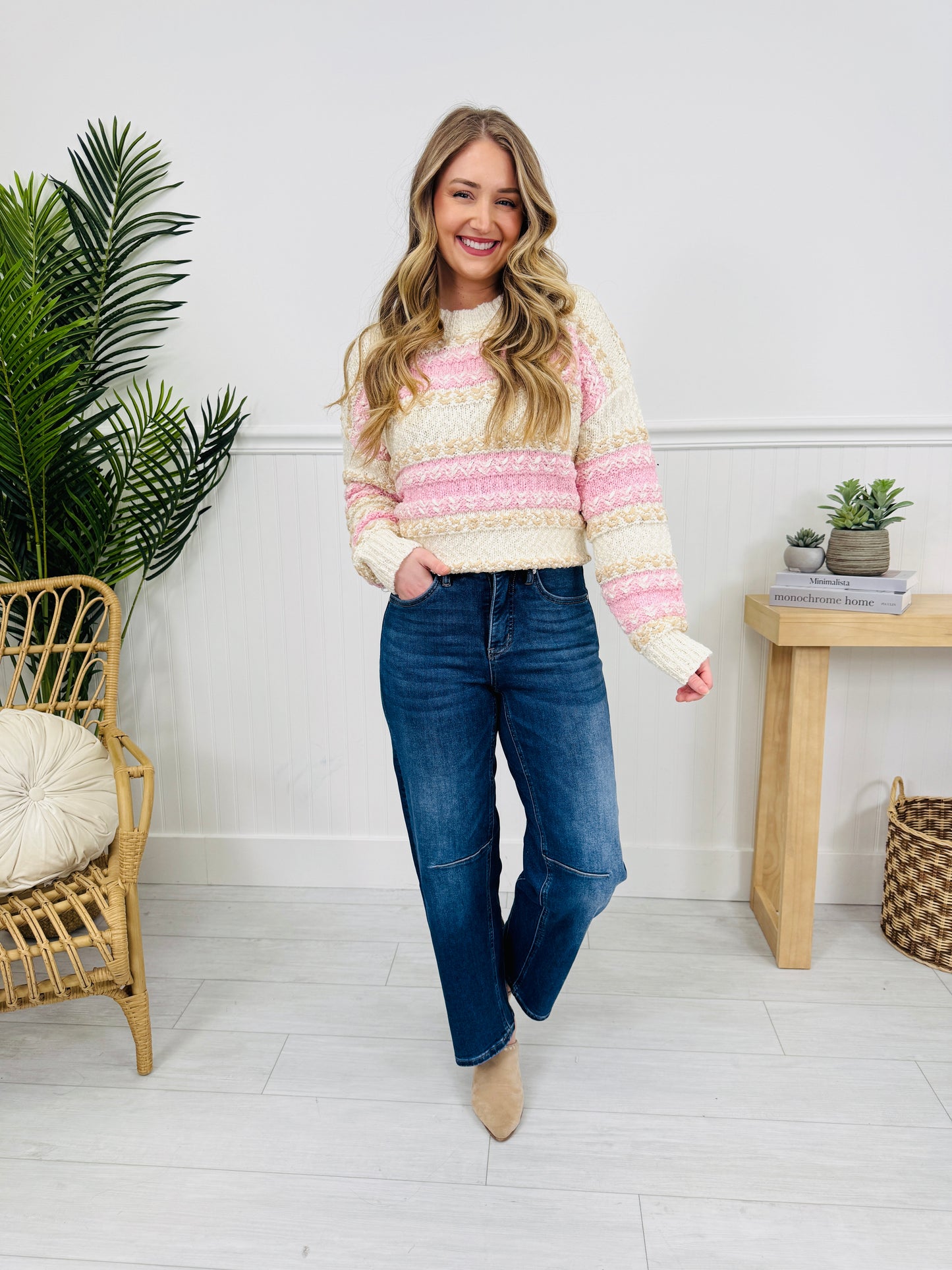 Carefully Curved Slim Barrel Jeans with Tummy Control