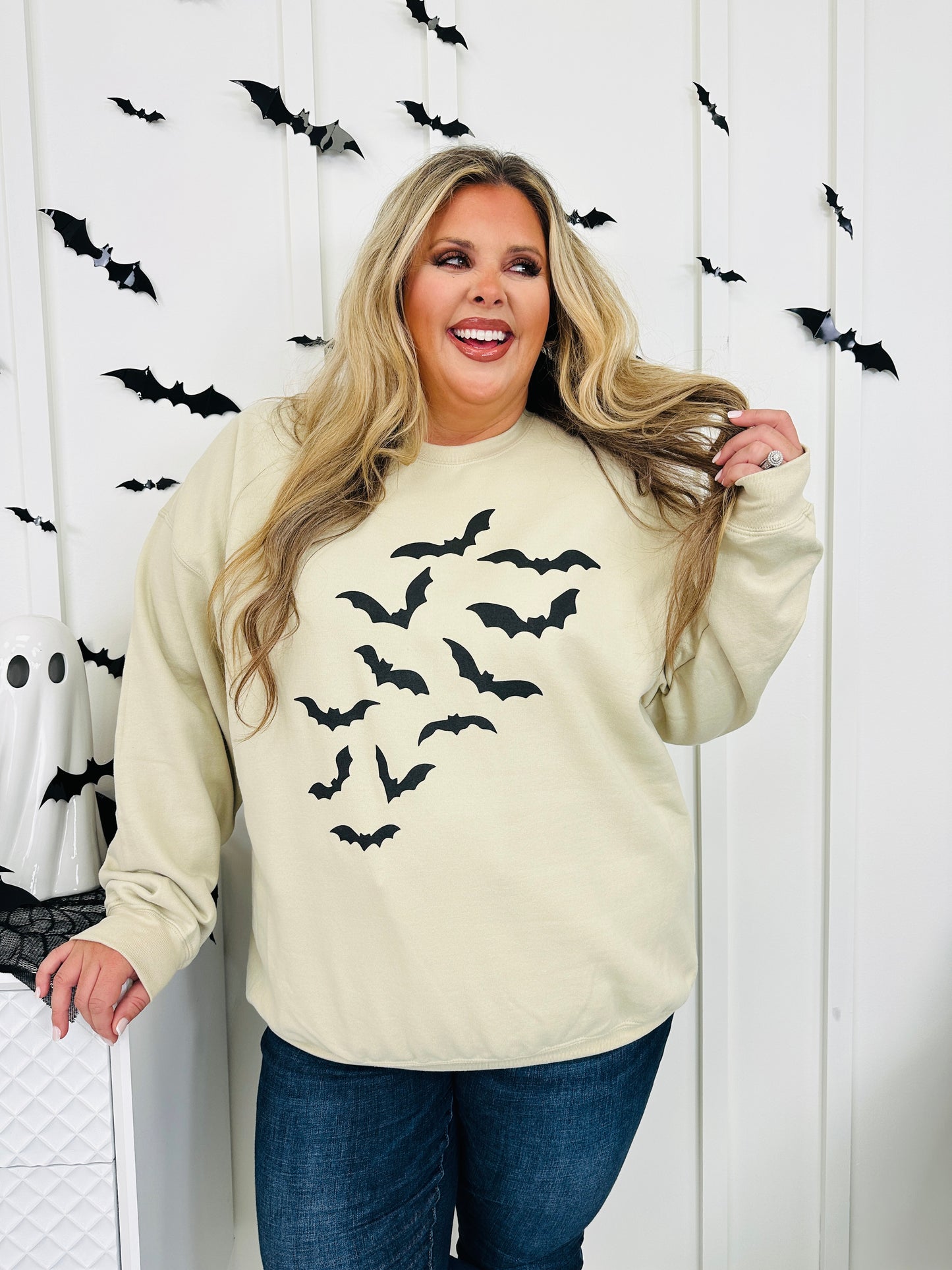 Feeling Batty Graphic Crewneck Sweatshirt