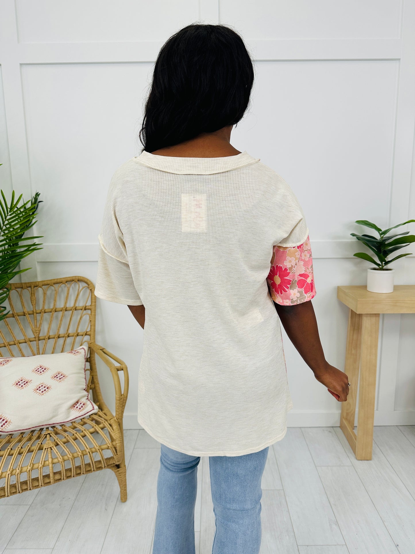 Bloom And Blend Top in Oatmeal