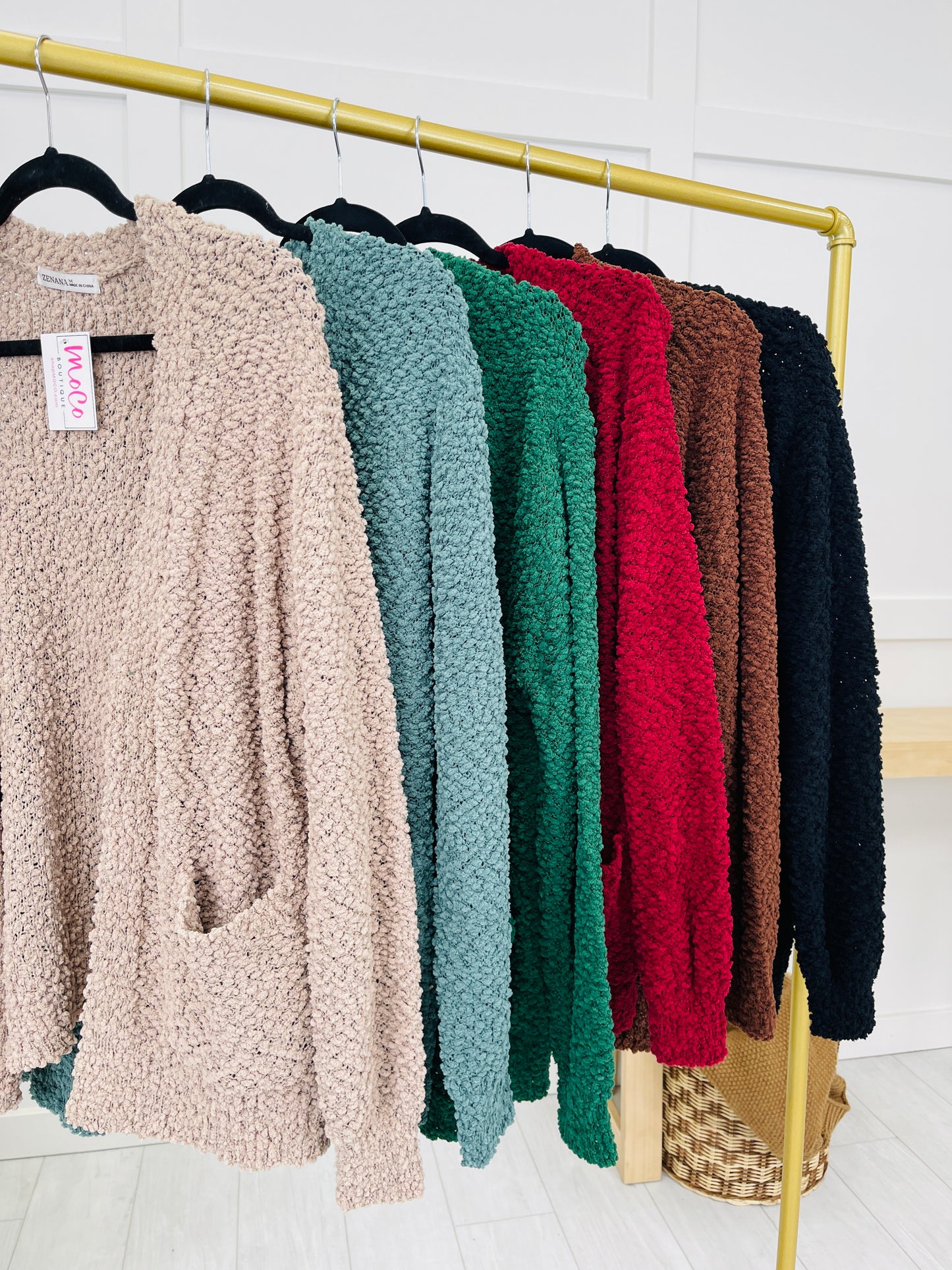 Fleece Feelings Cardigan- Multiple Colors!