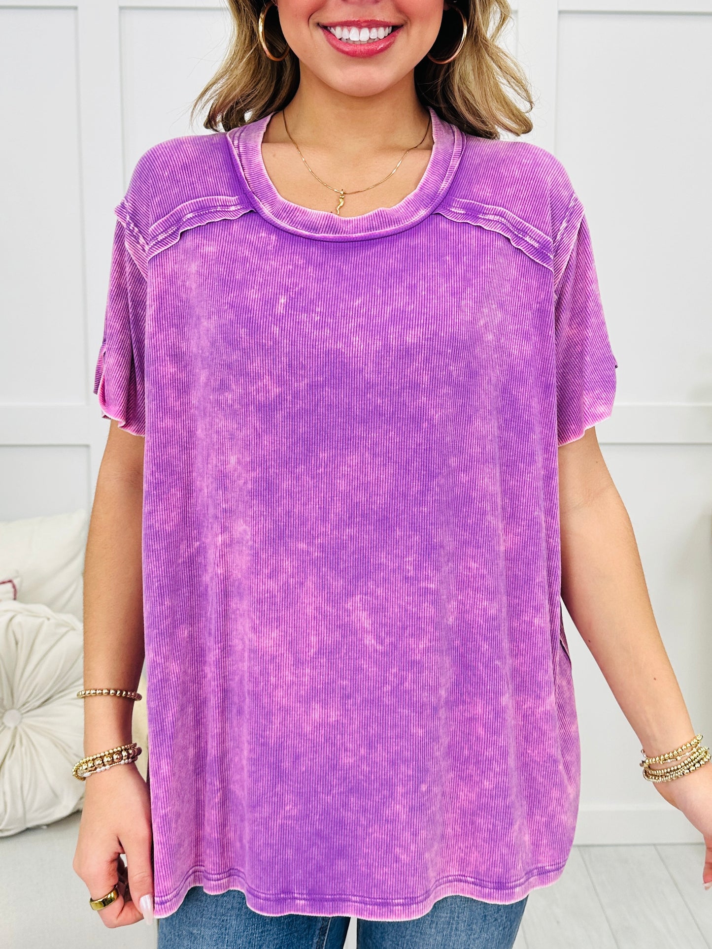DOORBUSTER! Vintage Vibes Top- Multiple Colors!
