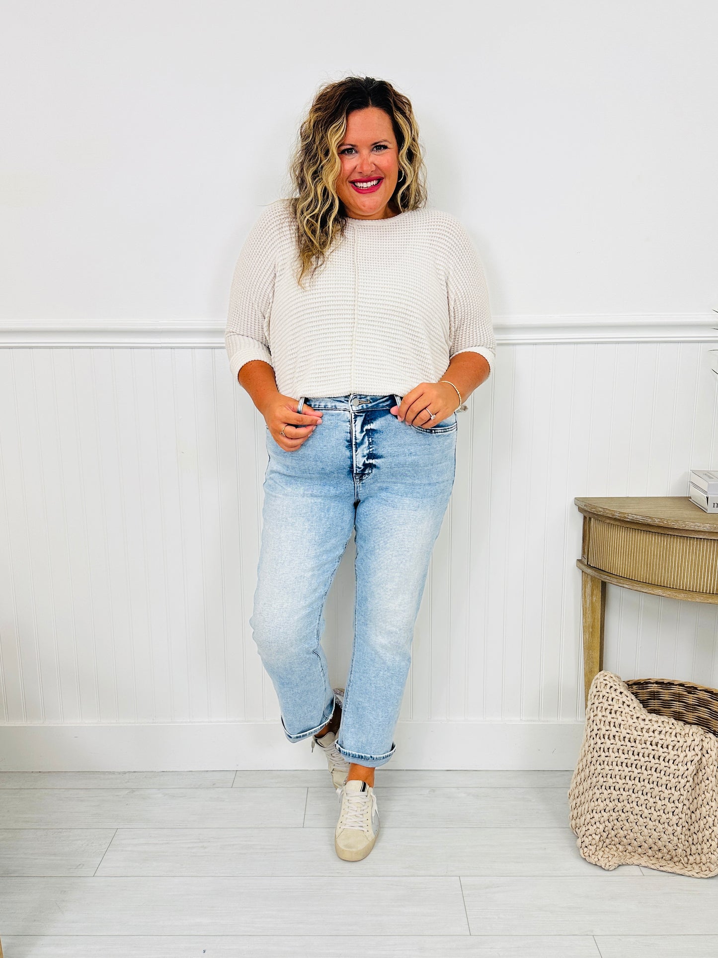 Take My Advice Tummy Control MOCO Exclusive Straight Jeans