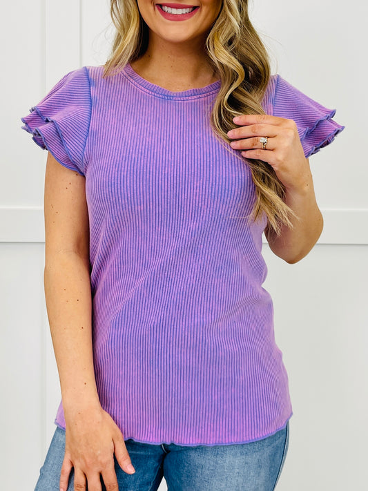 Ruffle Me Up Top in Multiple Colors