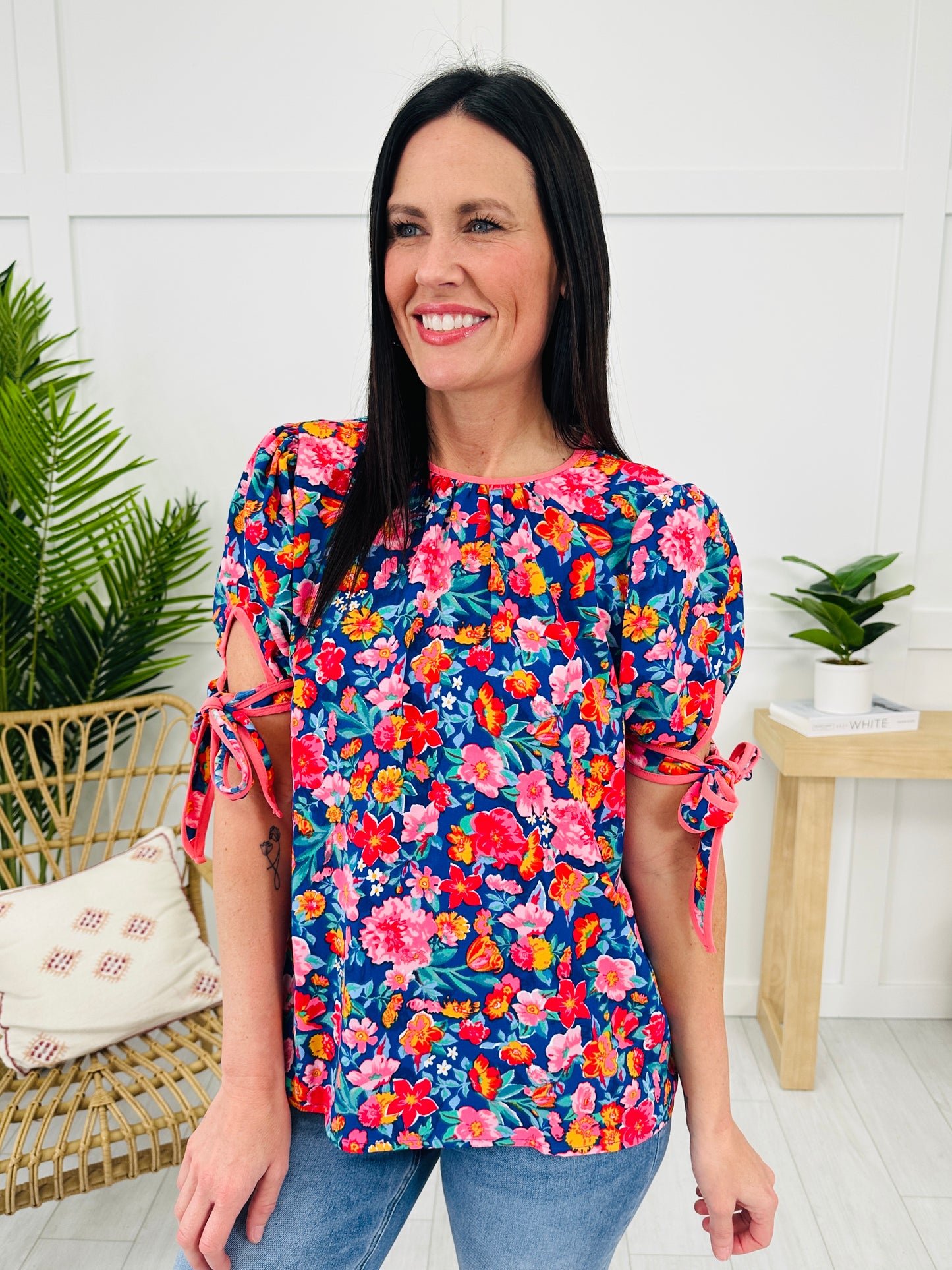 Tied Up in Blooms Top