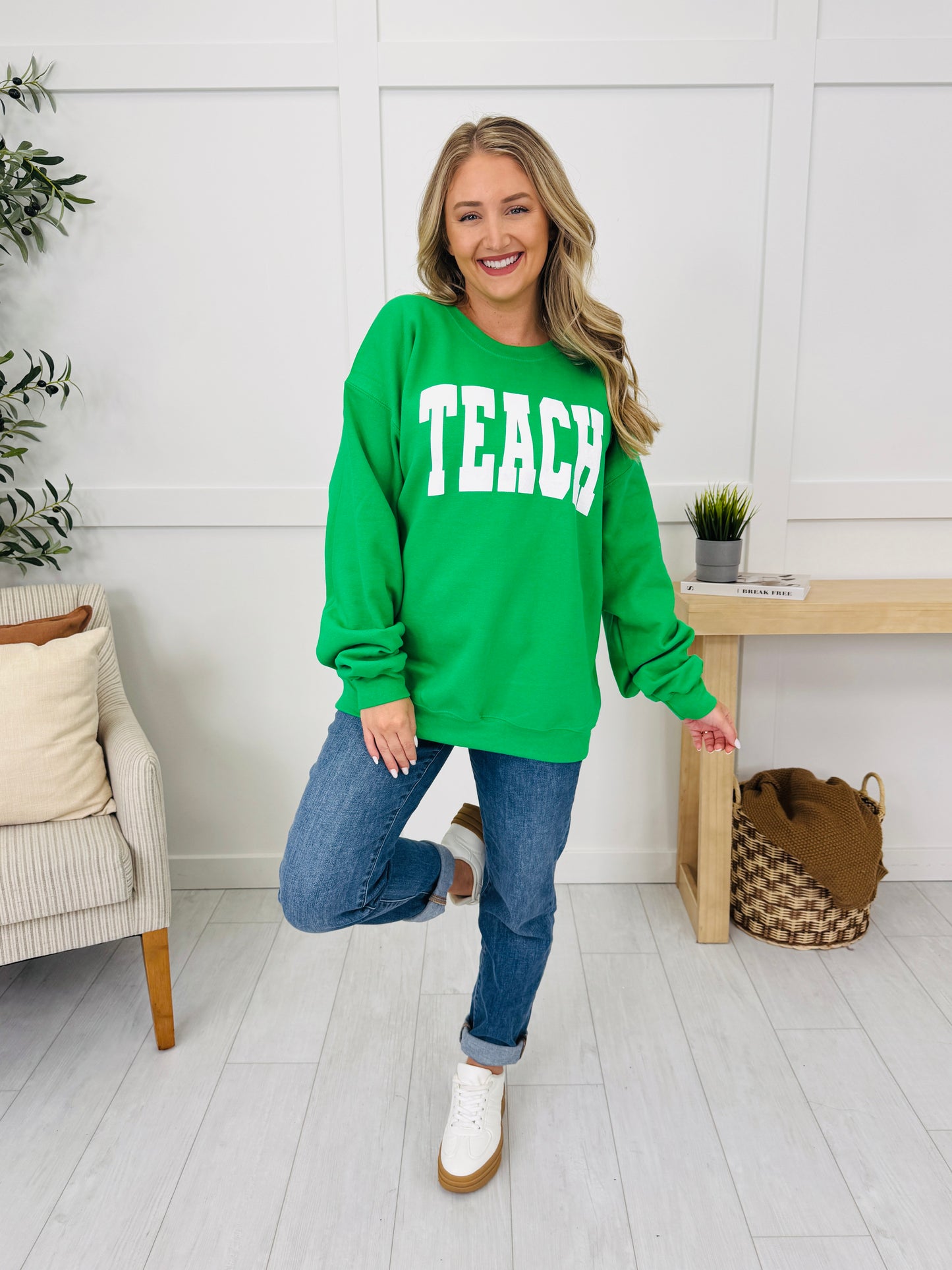 Teach Graphic Sweatshirt--Multiple Colors!