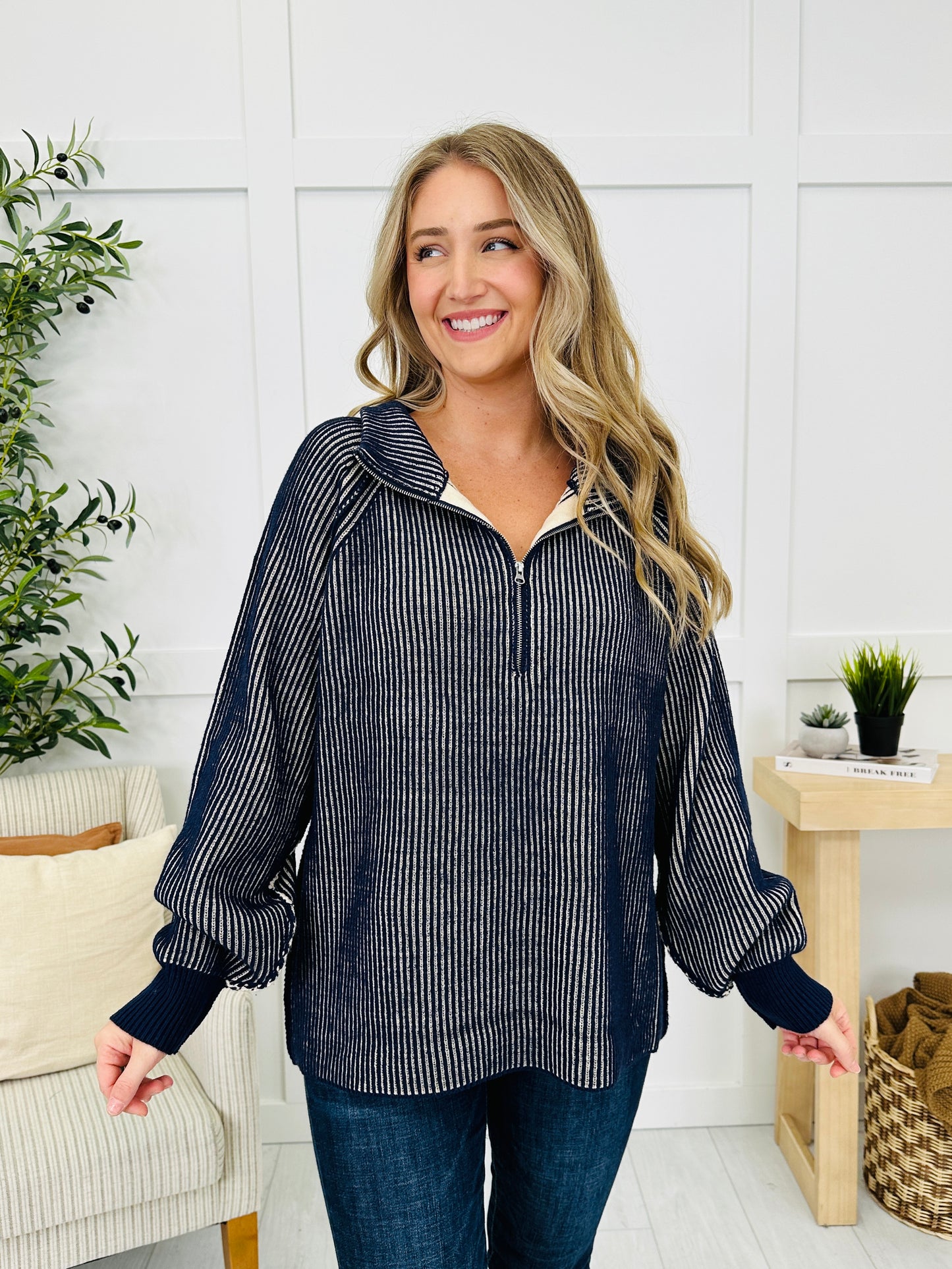 Zipped For Keeps Sweater- Multiple Colors!