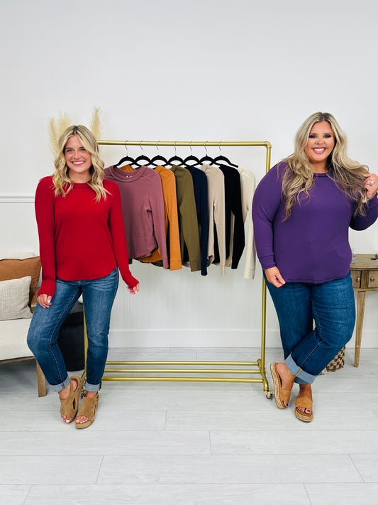 Everyday Essential Long Sleeve Top- Multiple Colors!