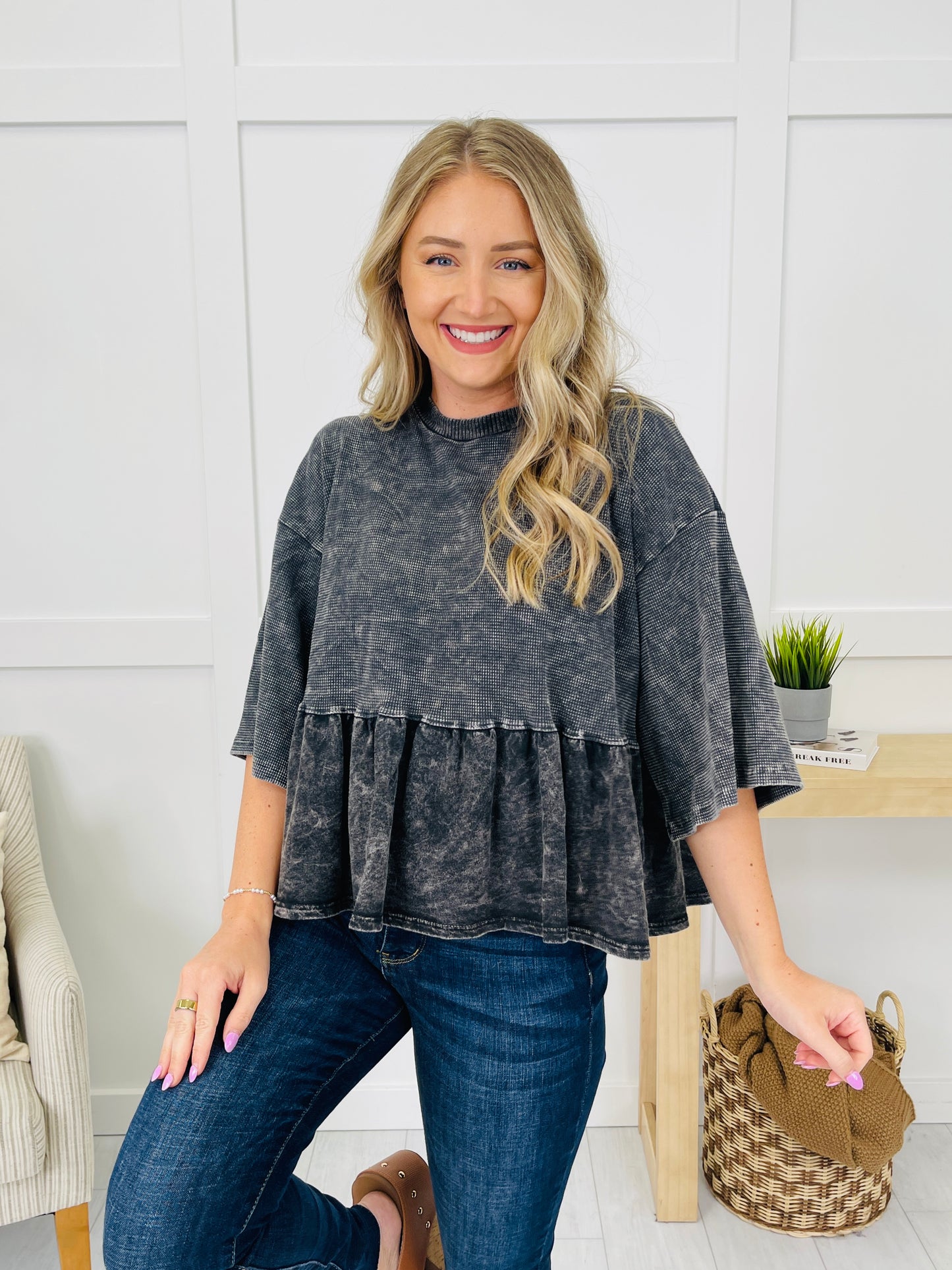 Ruffle Remedy Top- Multiple Colors!