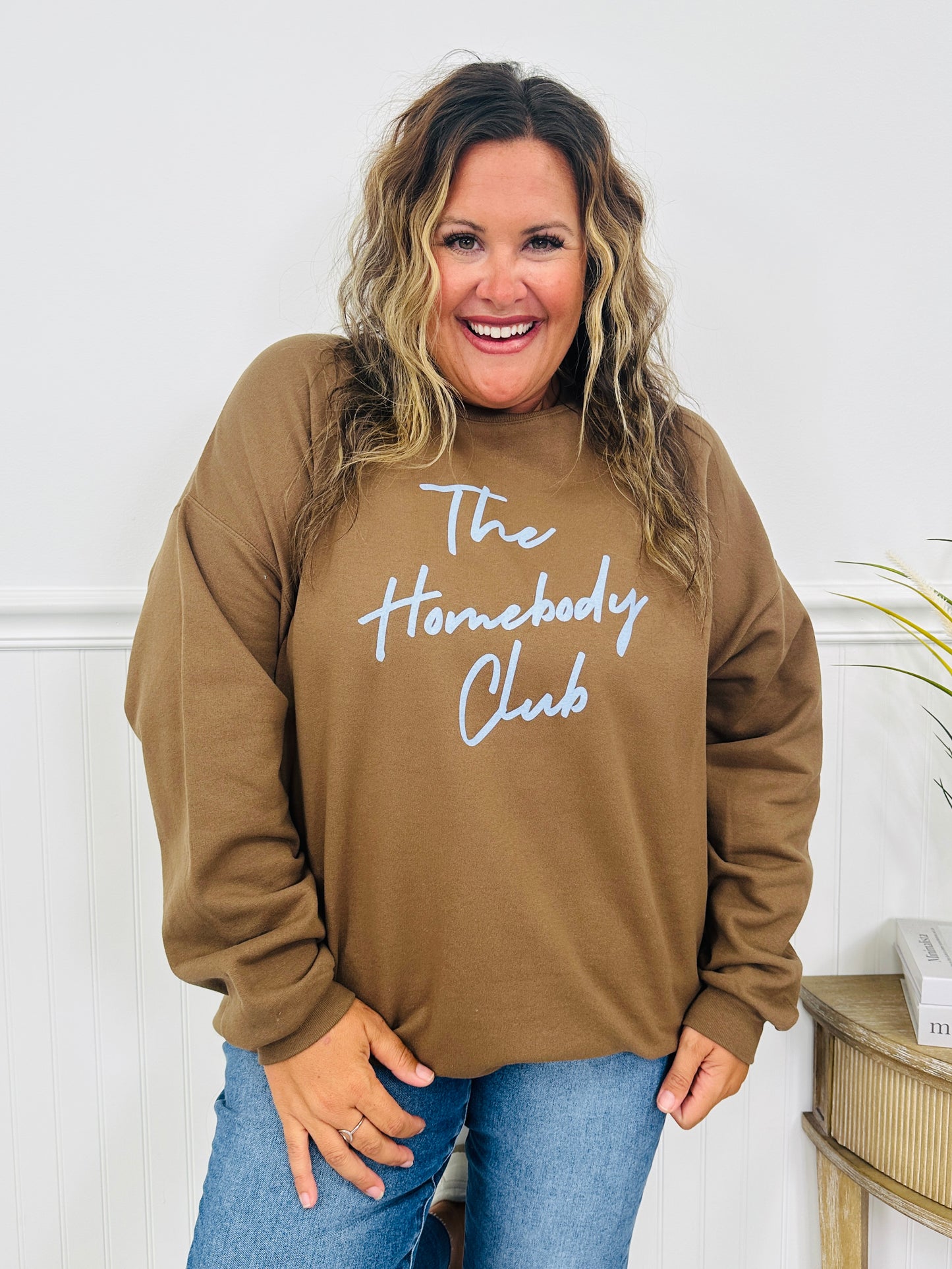 The Homebody Club Graphic Crewneck Sweatshirt--Multiple Colors!