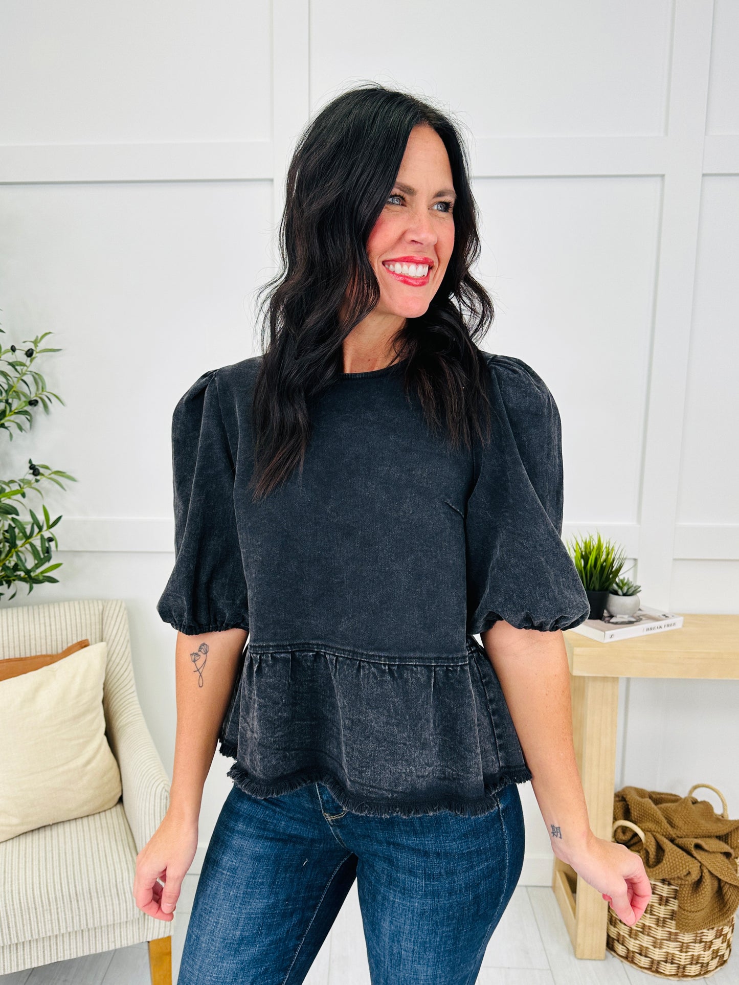 Back To Romance Top in Black