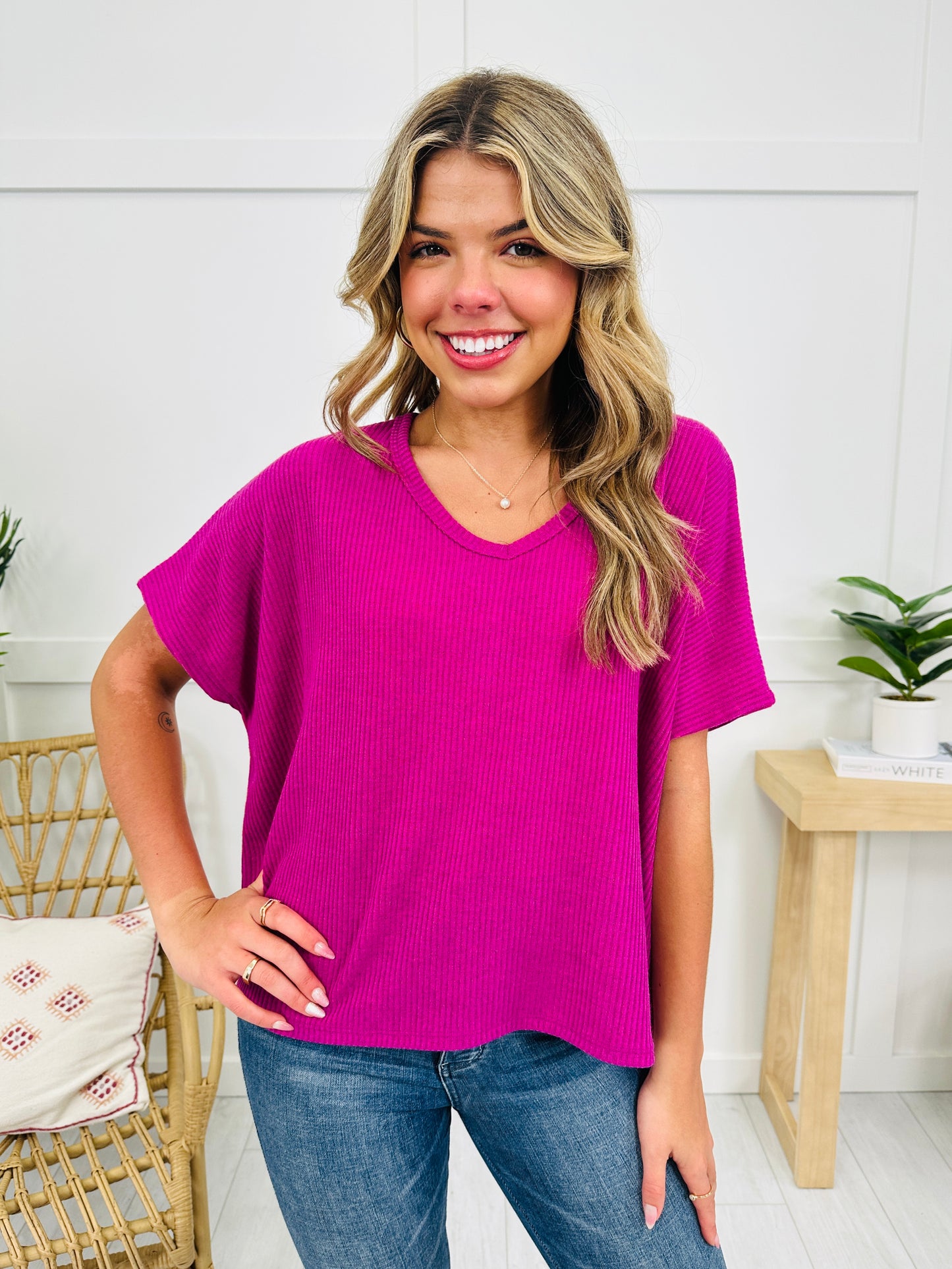 DOORBUSTER! Perfectly Simple Top- Multiple Colors!