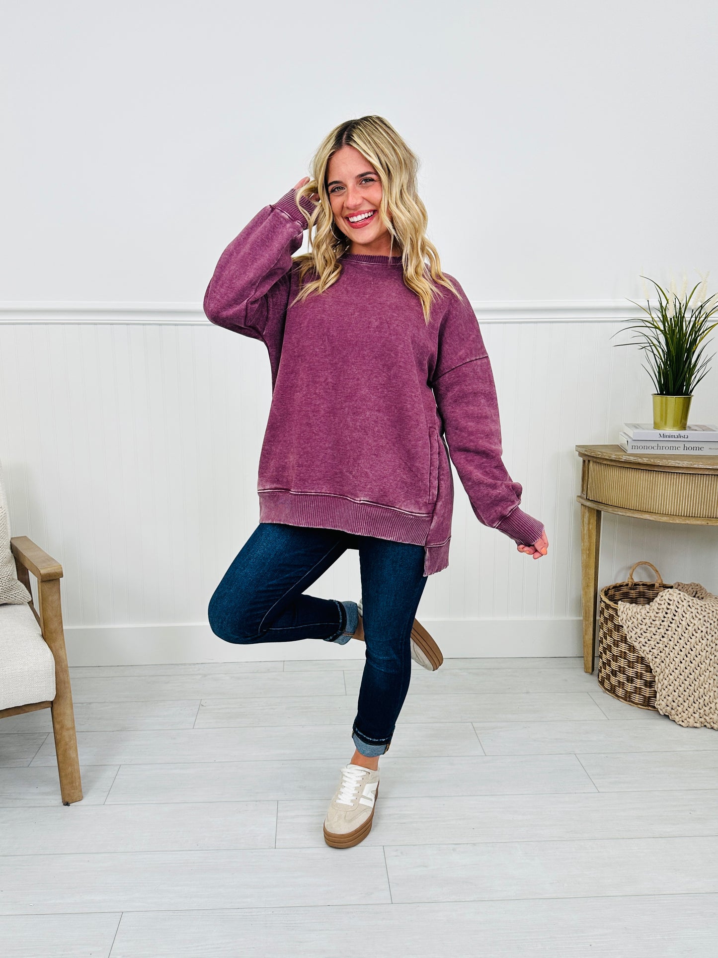 Falling Into Place Pullover- Multiple Colors!