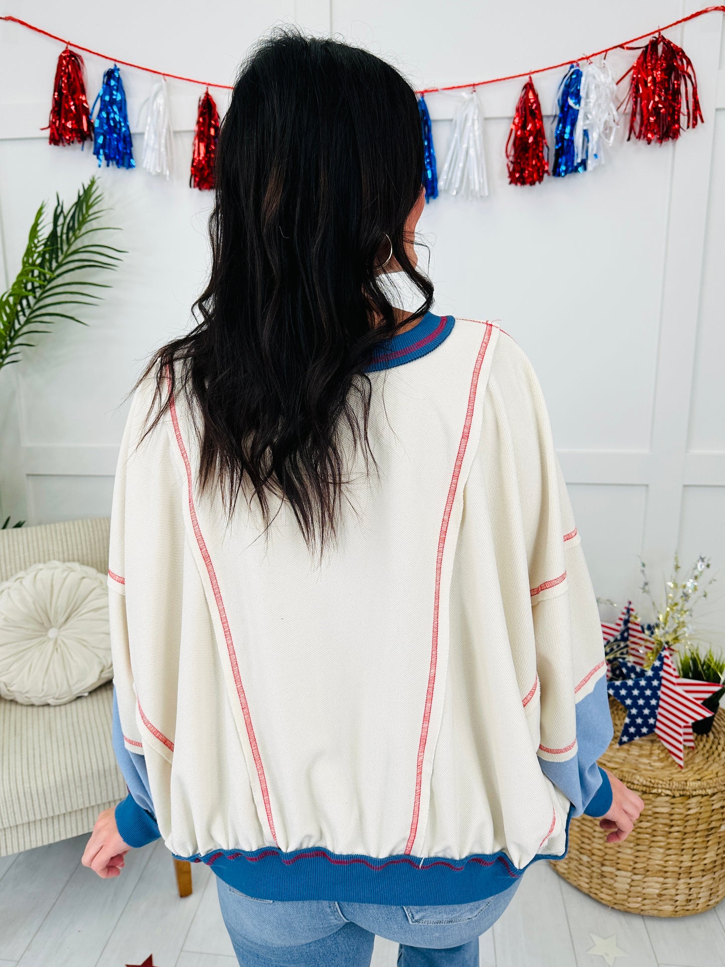 True Blue Americana Pullover