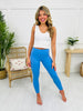 Power Pop Leggings in Blue Fog