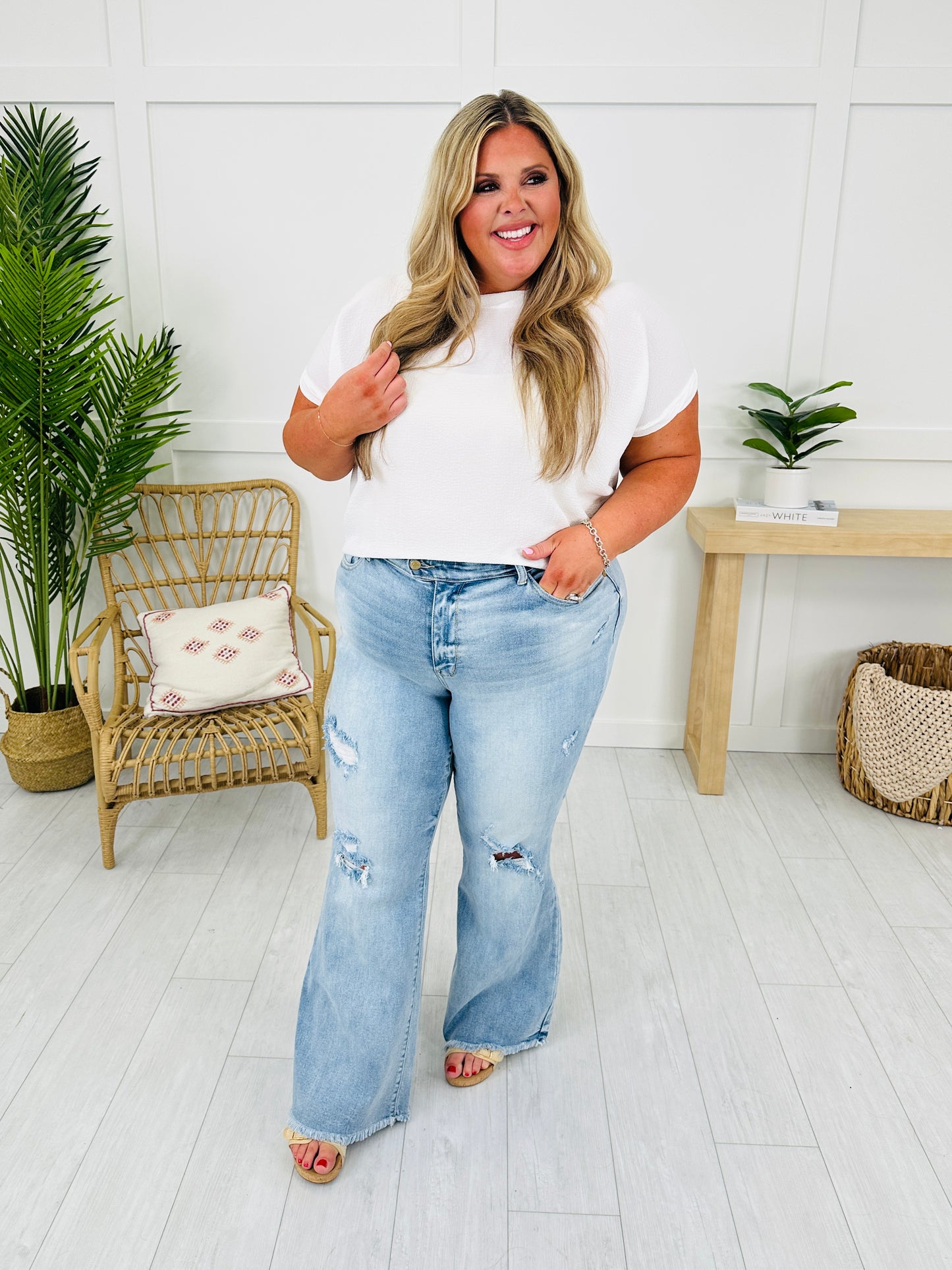 Judy Blue Look Good, Feel Better Flare Jeans