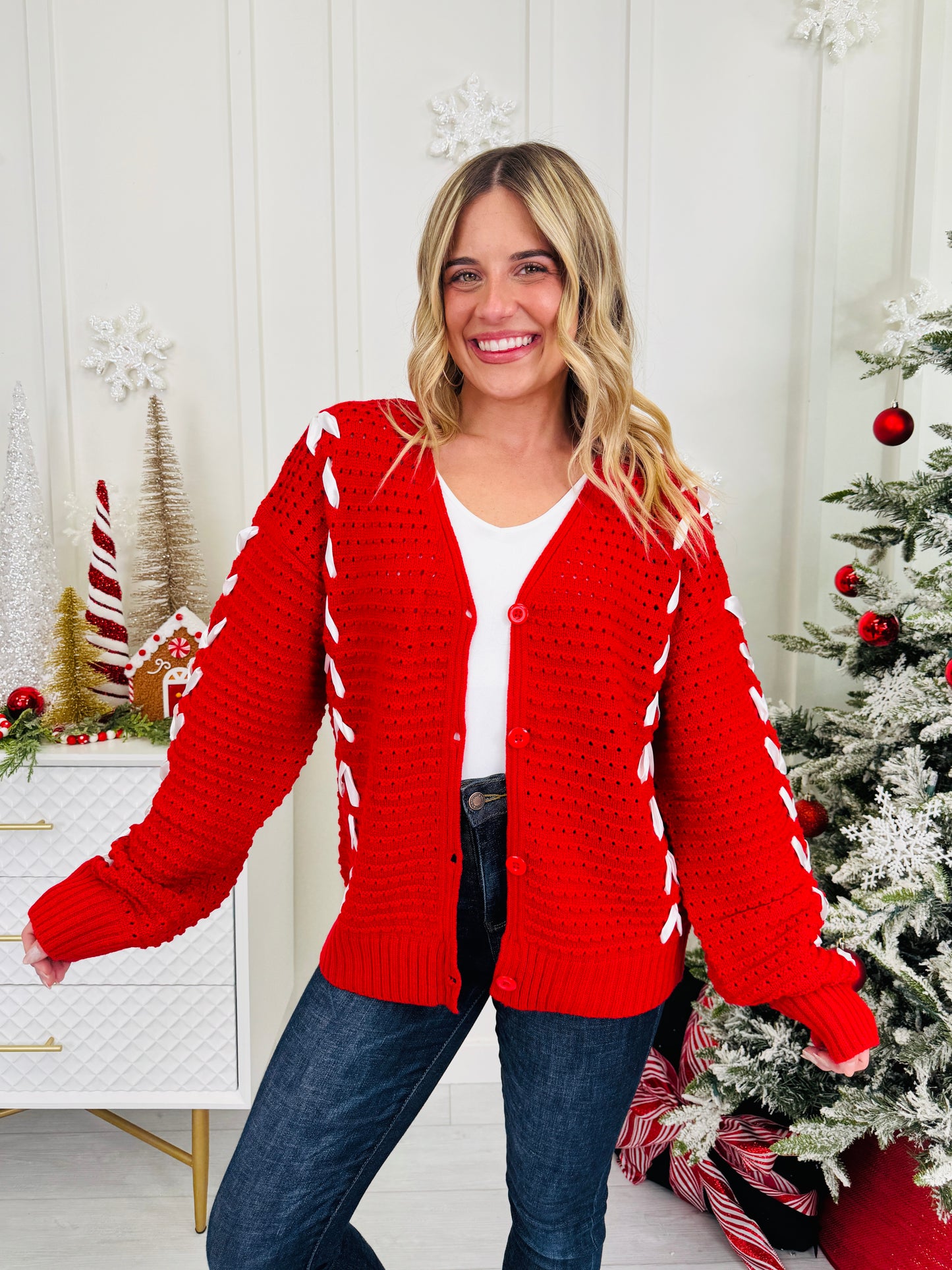 Wrapped In Cheer Cardigan
