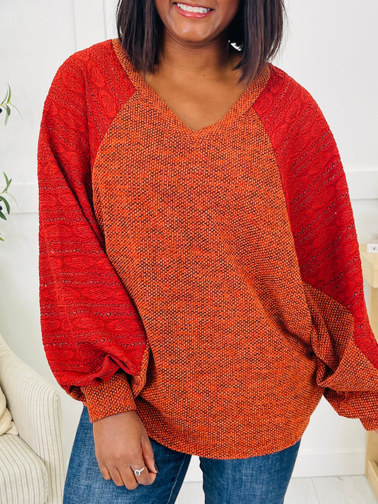 Sunday Stillness Sweater in Rust