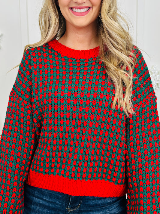 Patterned With Cheer Sweater