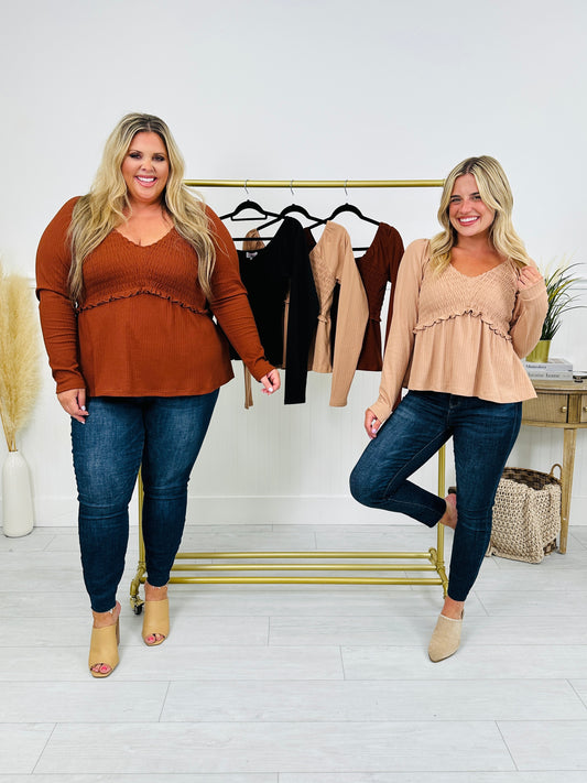 Perfectly Precious Long Sleeve Top- Multiple Colors!