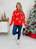 Peppermint Parade Sweater in Red