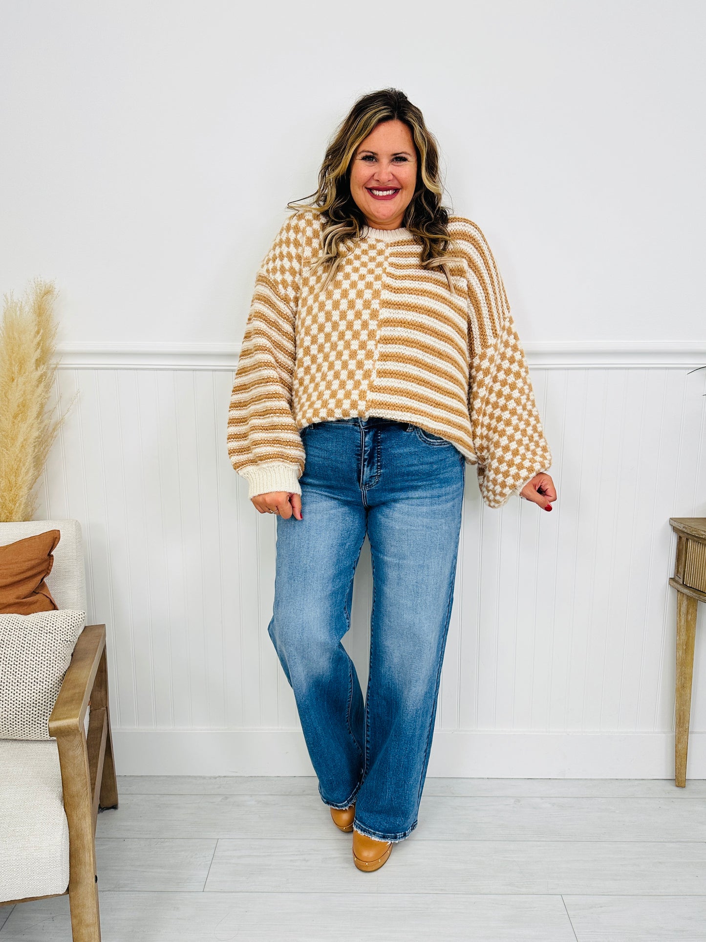 Just Four You Tummy Control Wide Leg Jeans in Four Inseams