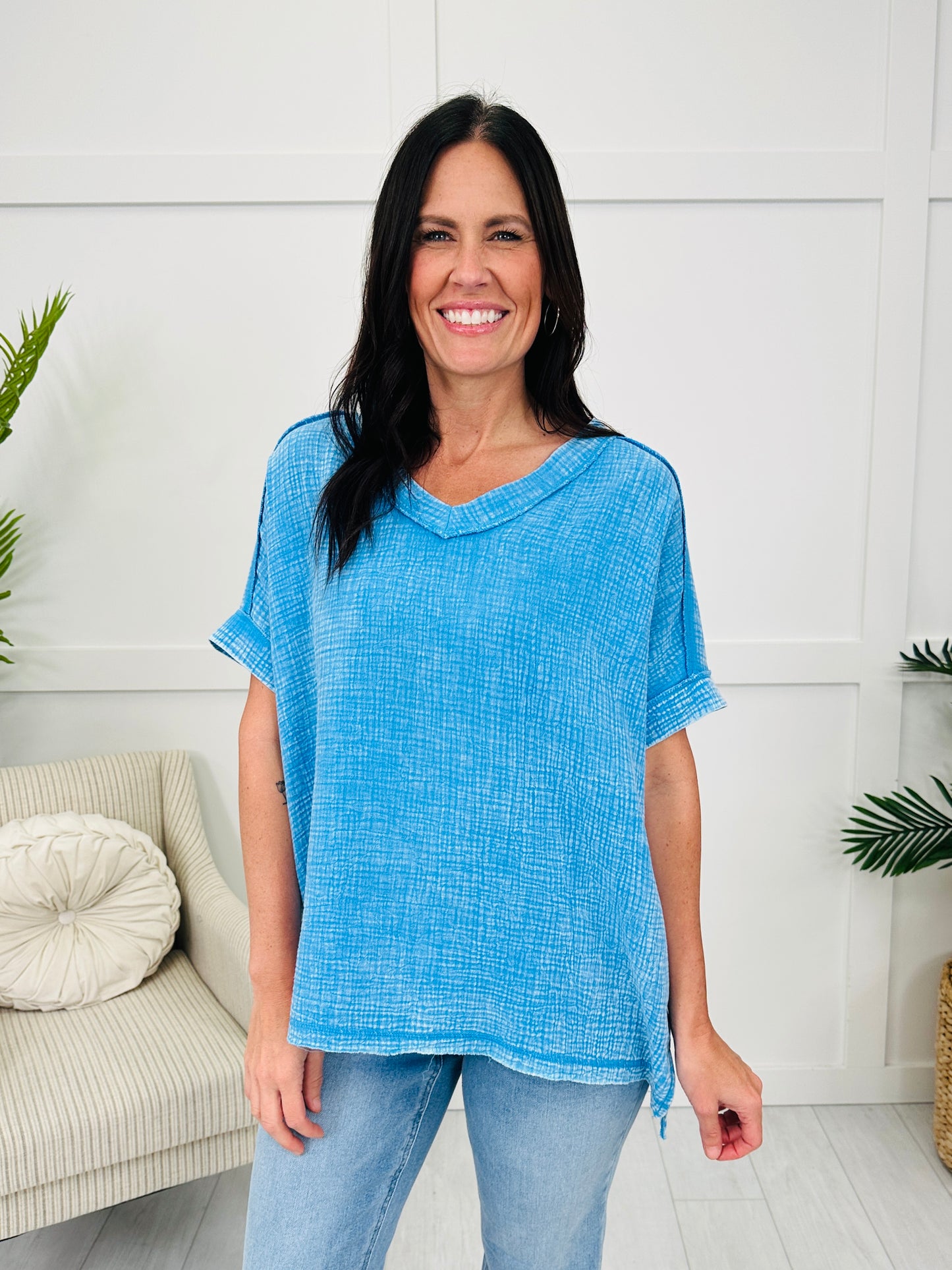 DOORBUSTER! Washed Away Wanderer Top- Multiple Colors!