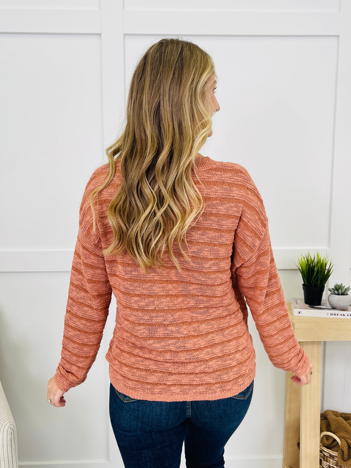 Amber Afternoon Sweater in Terracotta
