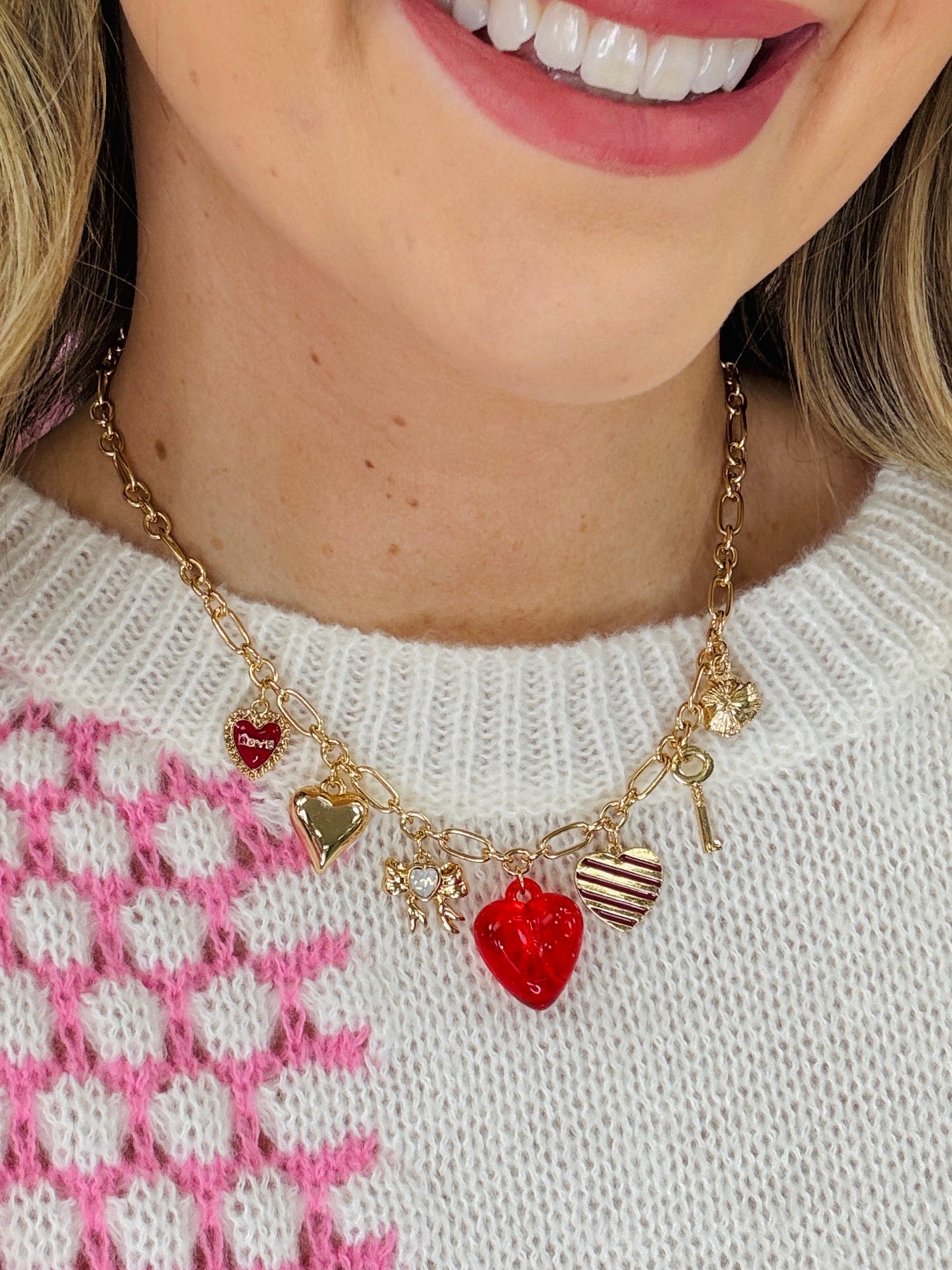 Love You More Charm Necklace