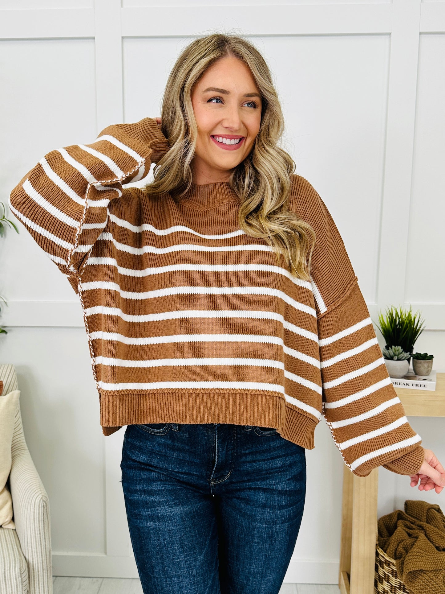 DOORBUSTER! Stripe Right Sweater- Multiple Colors!