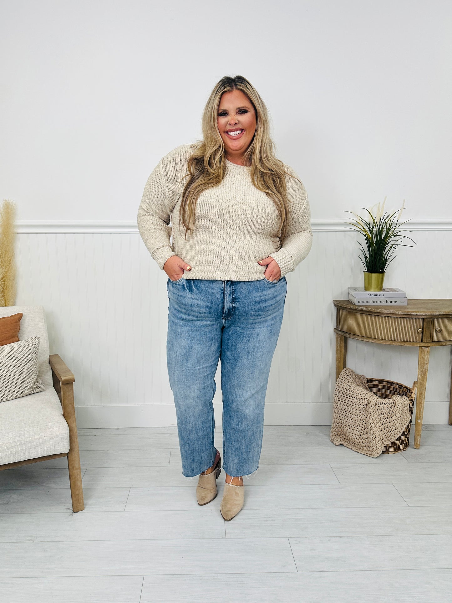 MOCO Exclusive Seamless Confidence Straight Leg Tummy Control Jeans
