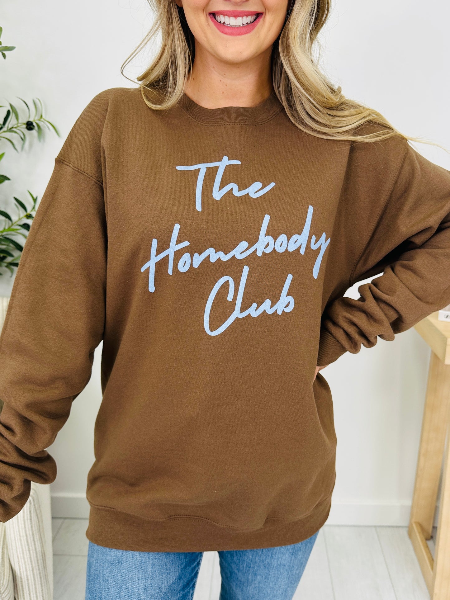 The Homebody Club Graphic Crewneck Sweatshirt--Multiple Colors!